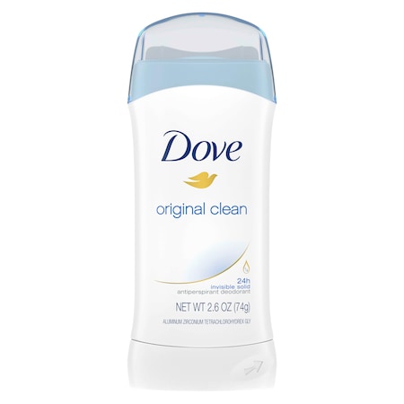 Dove Invisible Solid Original Clean Powder Antiperspirant 2.6 oz. Bar, PK12 50730